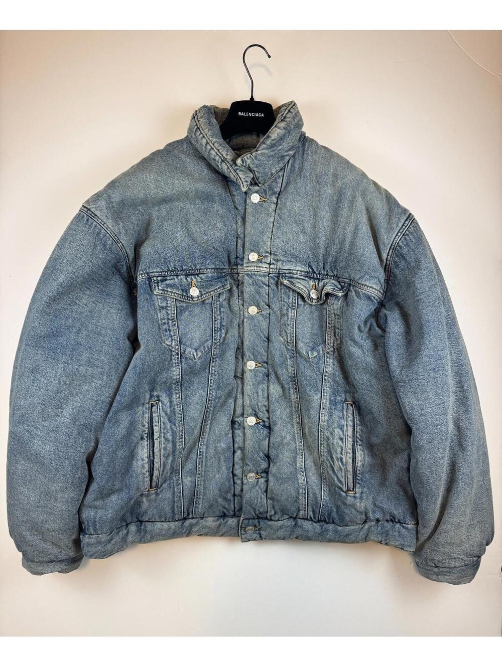 Balenciaga Padded Oversized Denim Jacket